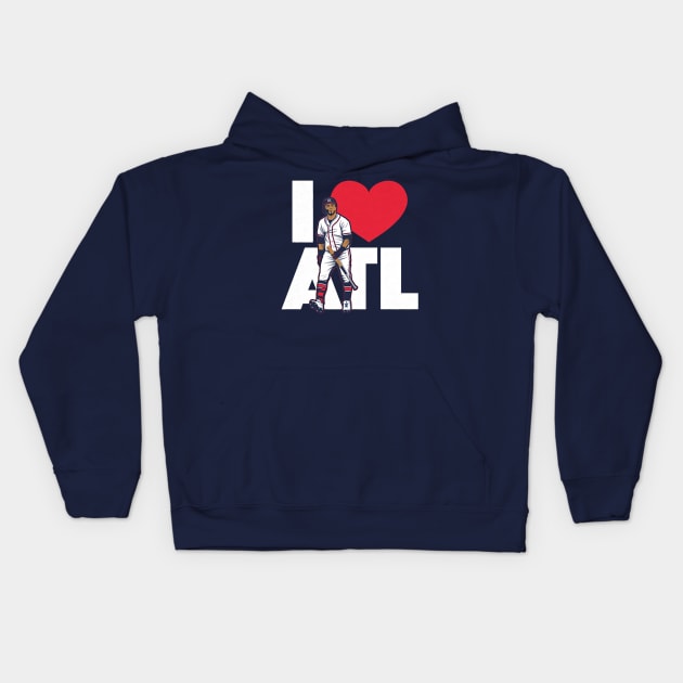 Eddie Rosario I Love Atlanta Kids Hoodie by KraemerShop